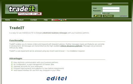 TradeIT login screen