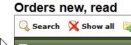 After disabling the search with the "Show all" button, all messages are displayed again.